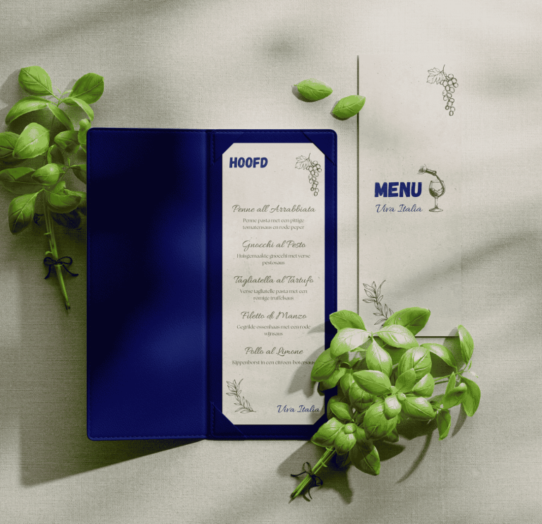 Menukaart ontwerp